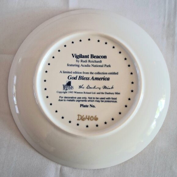 1993 The Danbury Mint "Vigilant Beacon" Plate - Picture 6 of 10